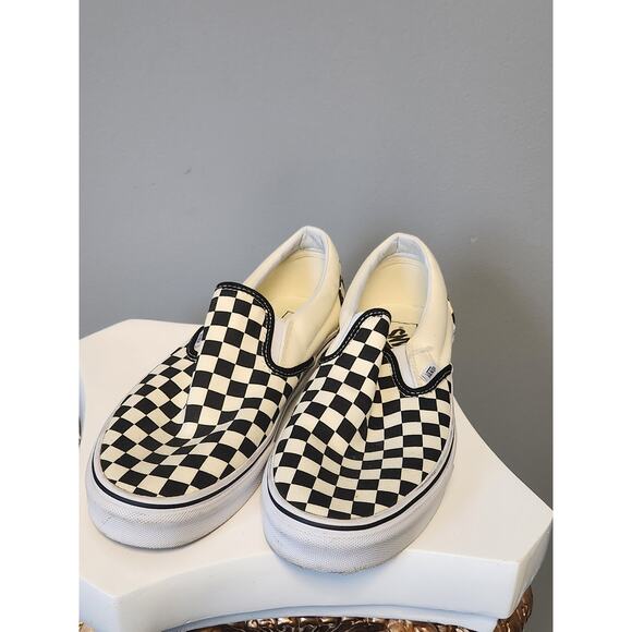 NWOT Vans Comfy Cush Slip-On Checkerboard Black White Men's 10 Women's 11.5 - Picture 1 of 6